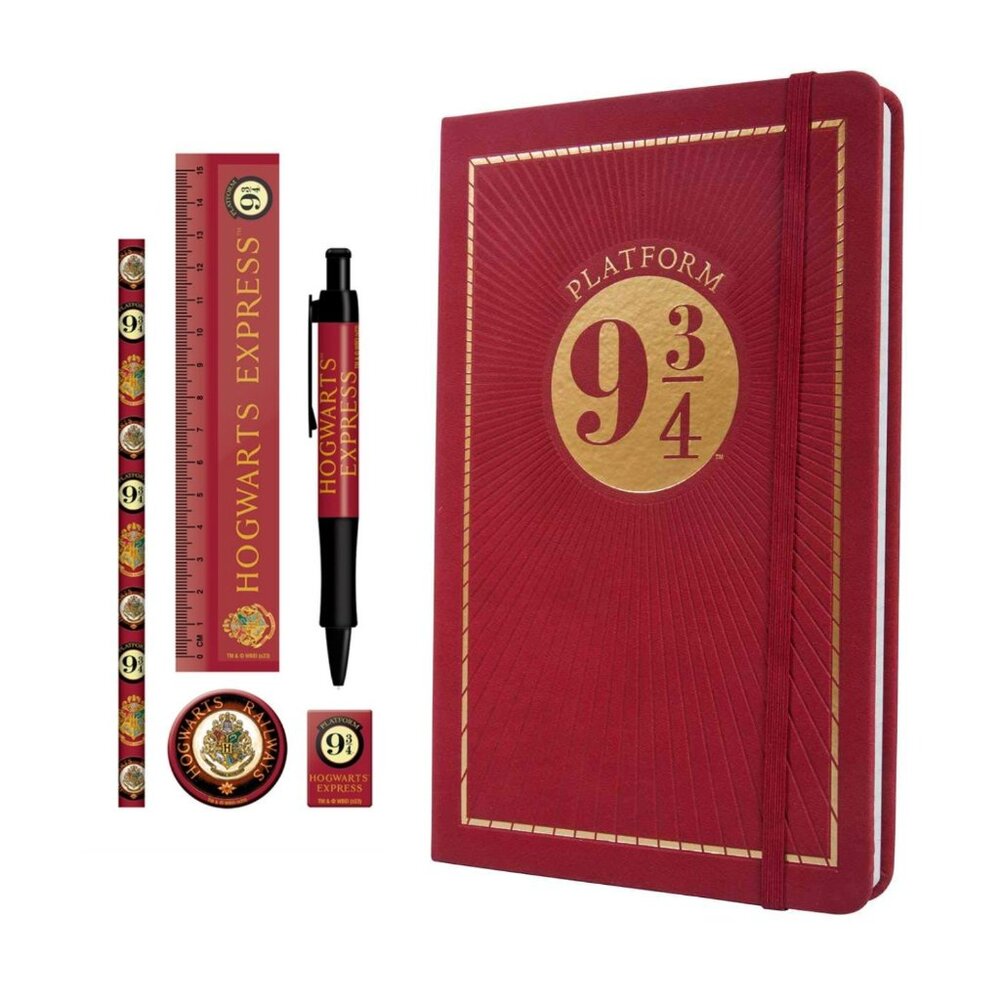 Harry Potter Platform 9 3/4 Travel Journal and Stationary Set